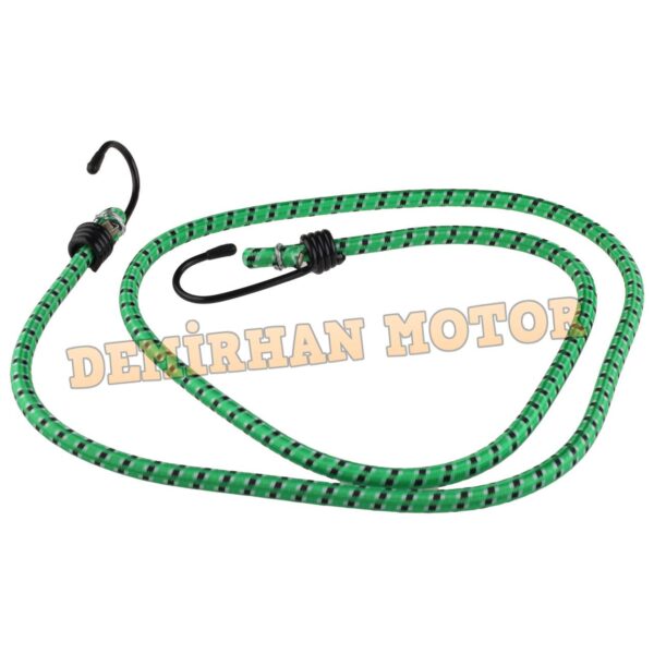 Motosiklet Bagaj Lastiği 9mm-150cm Yeşil