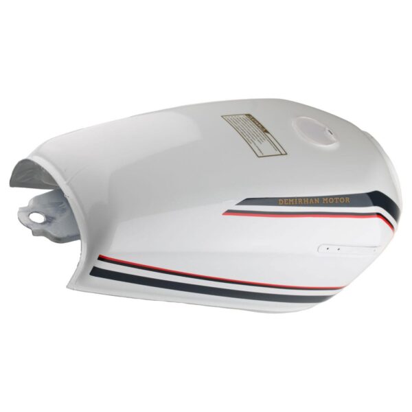 CG 125-150cc Benzin Deposu Komple Beyaz - Görsel 2