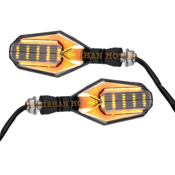 Motosiklet Led Sinyal Modifiyeli 2 Modlu