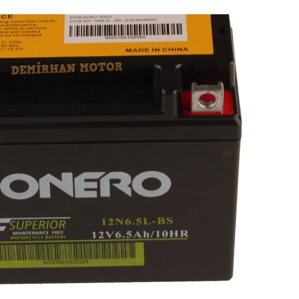 CG Aküsü Monero 12V 6.5 AH - Görsel 3