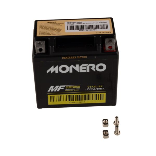 Monero Akü  Ytx5l Bs Dıo - Bws  Honda Tıtan
