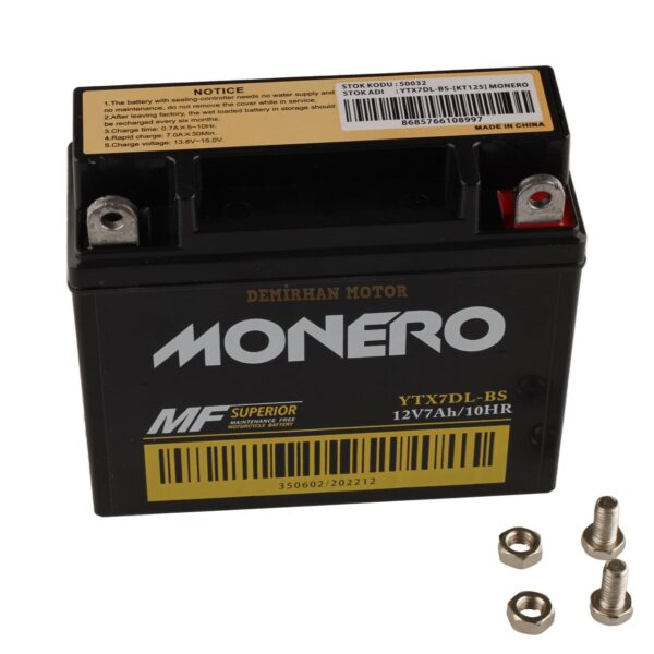 Monero Akü Ytx7dl - Bs - Kt125 Kb 150-25